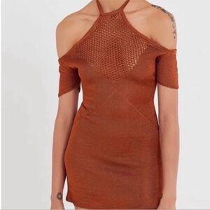 Urban Outfitters Rust Orange Knit Dress